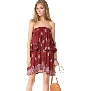 FAITHFULL THE BRAND rare Romy paisley tiered drape sleeveless dress 2
